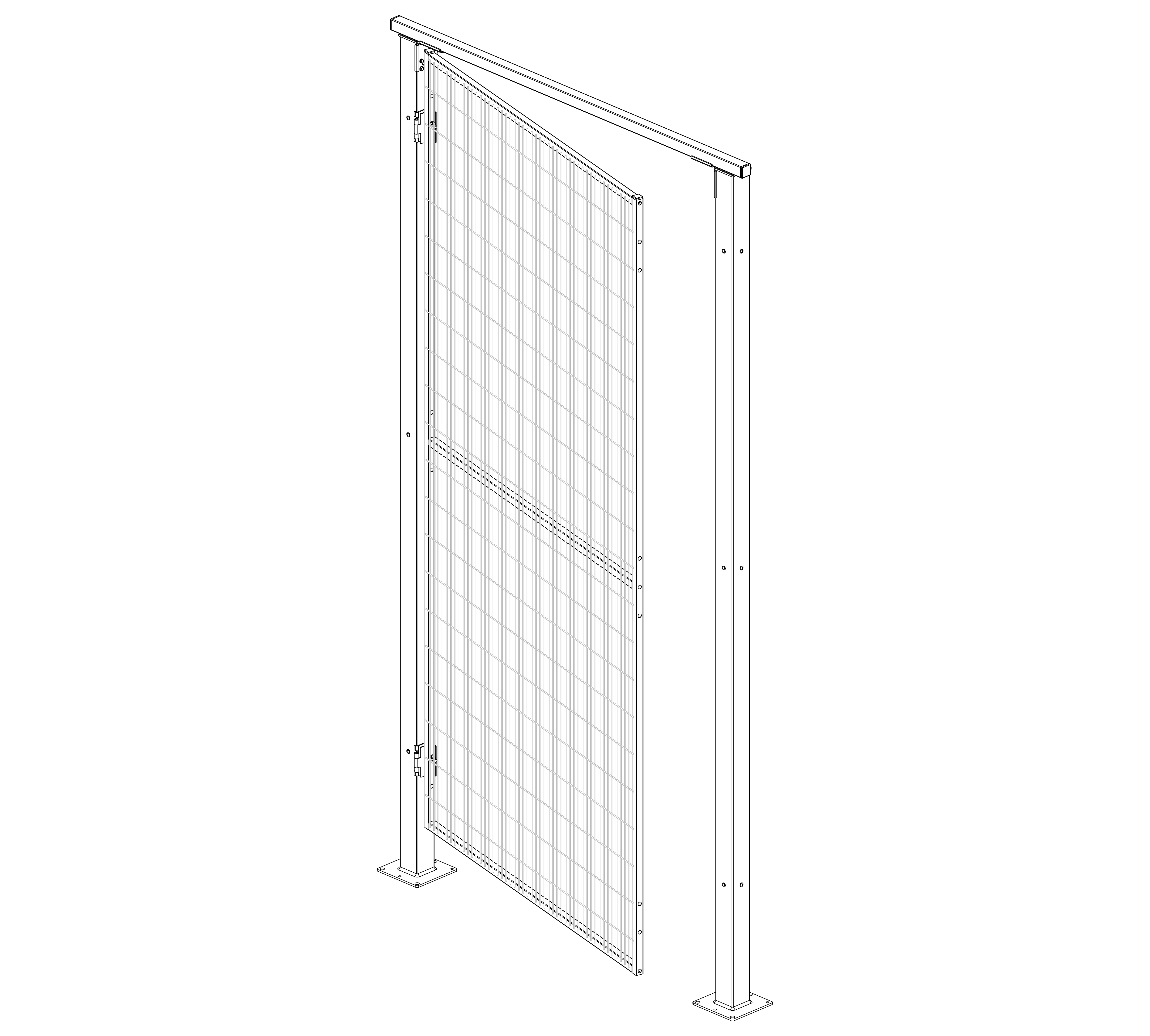 Protezioni Perimetrali Satech - Porta Standard a Battente
