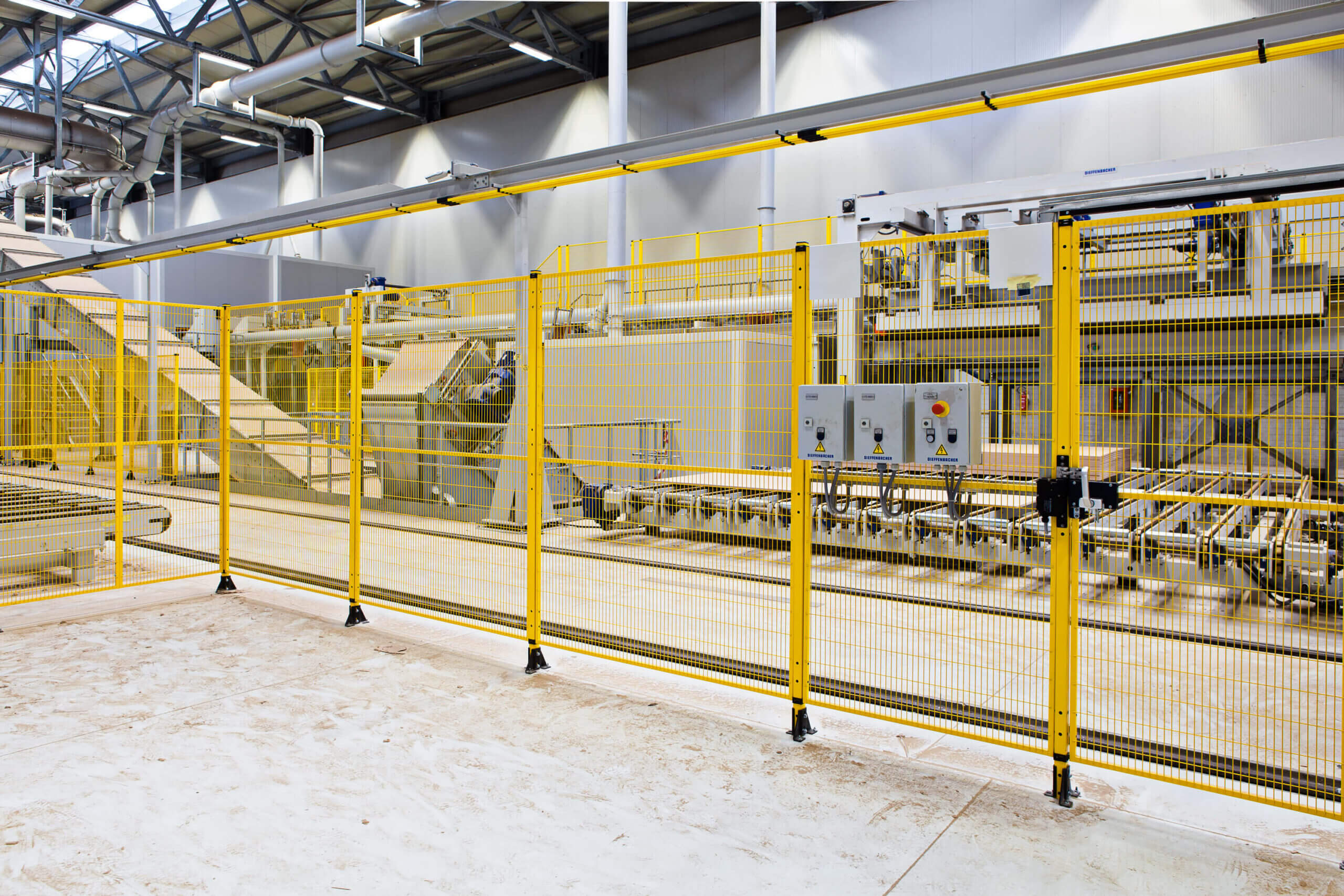 Installation picture of the Satech BASIC, the OSHA-Approved Machine, placed inside an industrial environment