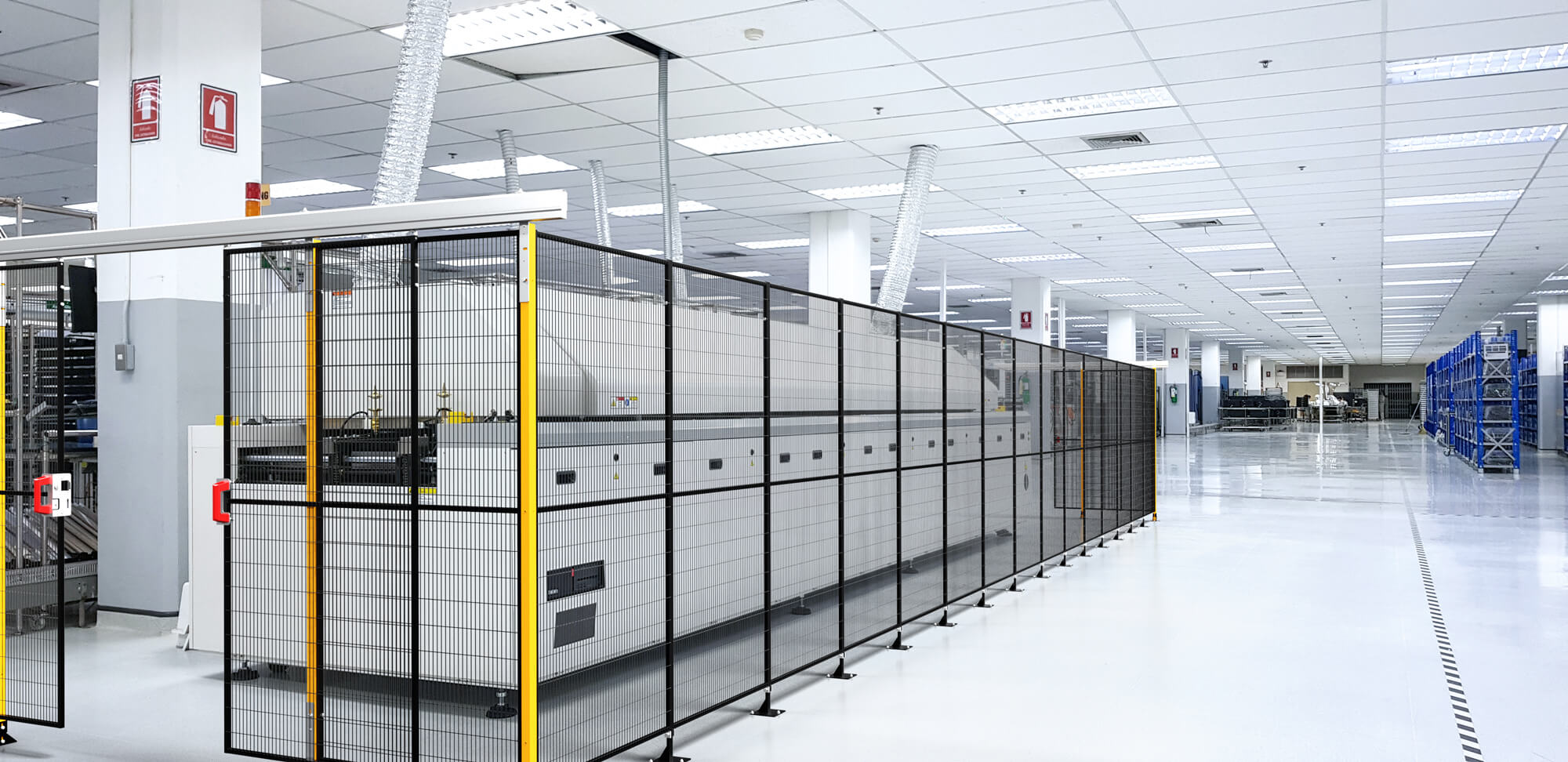 Photo of Satech Industrial fencing (FastGuard) installed for machinery safety