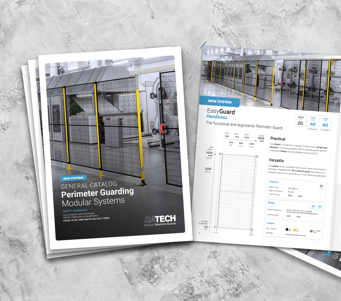 Pic of the Satech General Catalog for the American market - USAMachineGuards