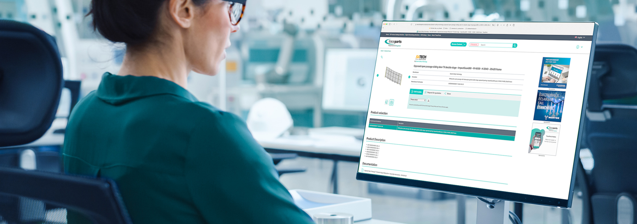 La libreria 3D Satech per progettare le vostre Protezioni Perimetrali è disponibile su TraceParts